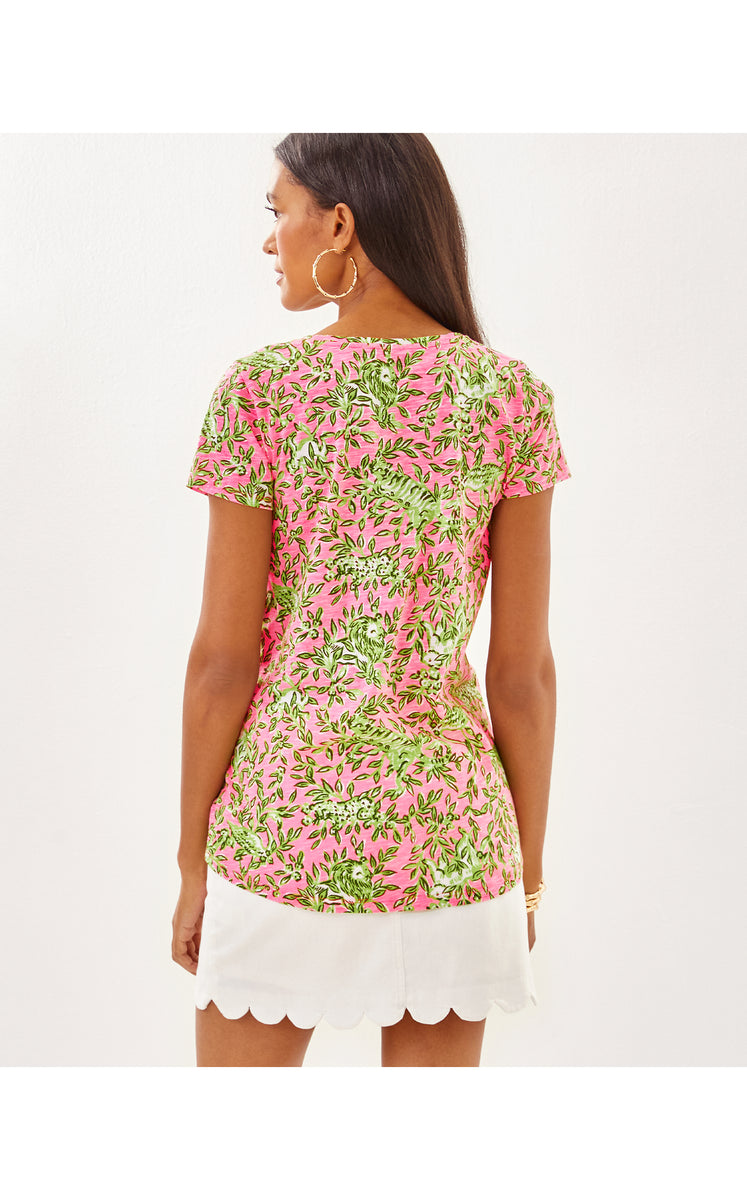 ETTA SCOOP-NECK, MULTI ROYAL CORAL