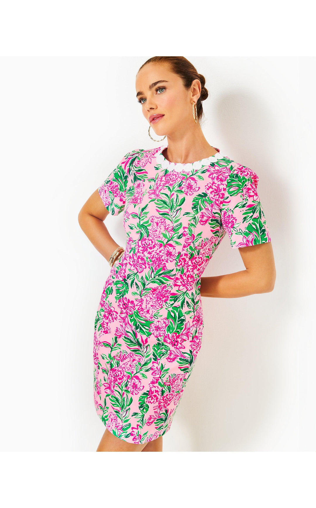 Mila Short Sleeve Shift Dress Koala La La  The Island Cabana